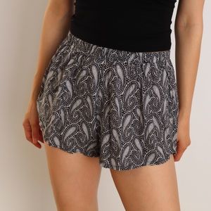 Brandy Melville Paisley Grey Shorts